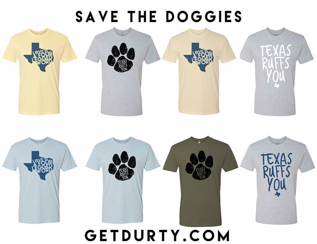 c_z_fields's tweet photo. @TheEllenShow we're doing our part for the #PetsofHarvey. Proceeds from sales go to #talltailsrescue in #Houston.
#durtylaundryclothing https://t.co/3rxQBSKk4i
