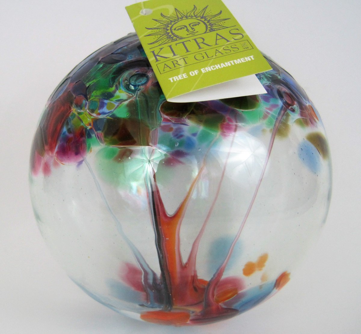 Copskay's tweet photo. #Kitras #Artglass Gazing Ball #Treeofenchantment https://t.co/e5mYvofNo1 https://t.co/kHvrIrb193