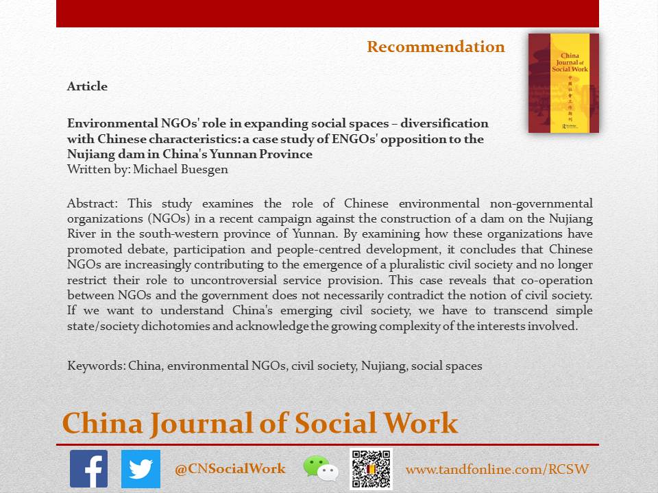 CNSocialWork's tweet photo. Recommendation: An article discusses the role of environmental NGOs in China.(link: https://t.co/h1VhZUp0BF )

#China #NGO #civilsociety https://t.co/VKWb8bqI02
