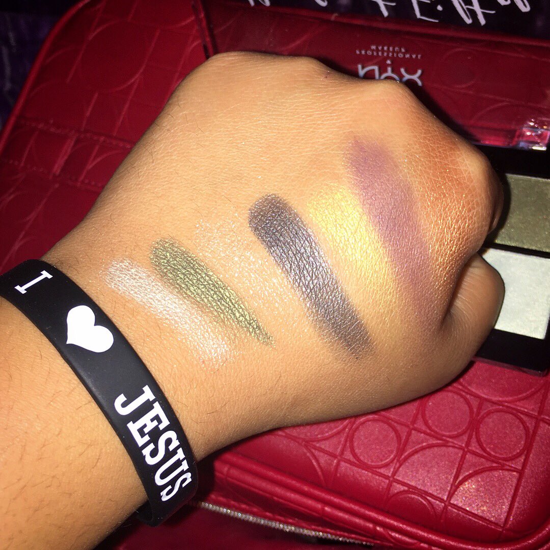 inspirebeauty26's tweet photo. The swatches of the #NYX @nyxcosmeticscan #PerfectFilter palette are gorgeous! And they're even more gorgeous on the eyes! ππβ€οΈ https://t.co/DDgxKLHogF