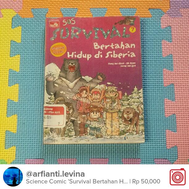 A_Leviina's tweet photo. Selling Science Comic 'Survival Bertahan Hidu... Rp 50,000 https://t.co/UrZJ5bmUHT #carousell @carousell_id https://t.co/JwjylLCze3