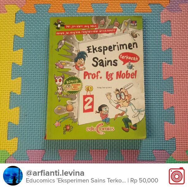 A_Leviina's tweet photo. Selling Educomics 'Eksperimen Sains Terkocak ... Rp 50,000 https://t.co/ek9vIziVOk #carousell @carousell_id https://t.co/VsSoUDBsrx