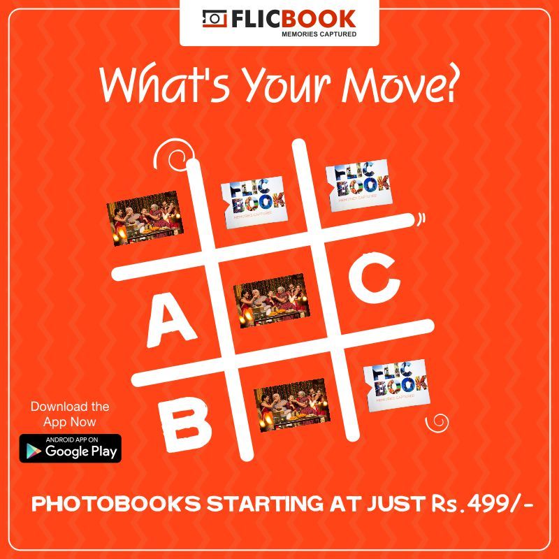 flicbookapp's tweet photo. Let’s relive the school memories. We have just added #FlicBook to  tic-tac toe, and you have just one move! Comment below with the your move https://t.co/tWLjCN6AF0
