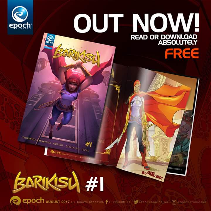 ComicSquareNG's tweet photo. IT'S FINALLY OUT!
Epoch Comics has just released their first issue of BARIKISU.
#comics #naijacomic #marketingcomics #comicsquareng https://t.co/TQ0cqNhnrn