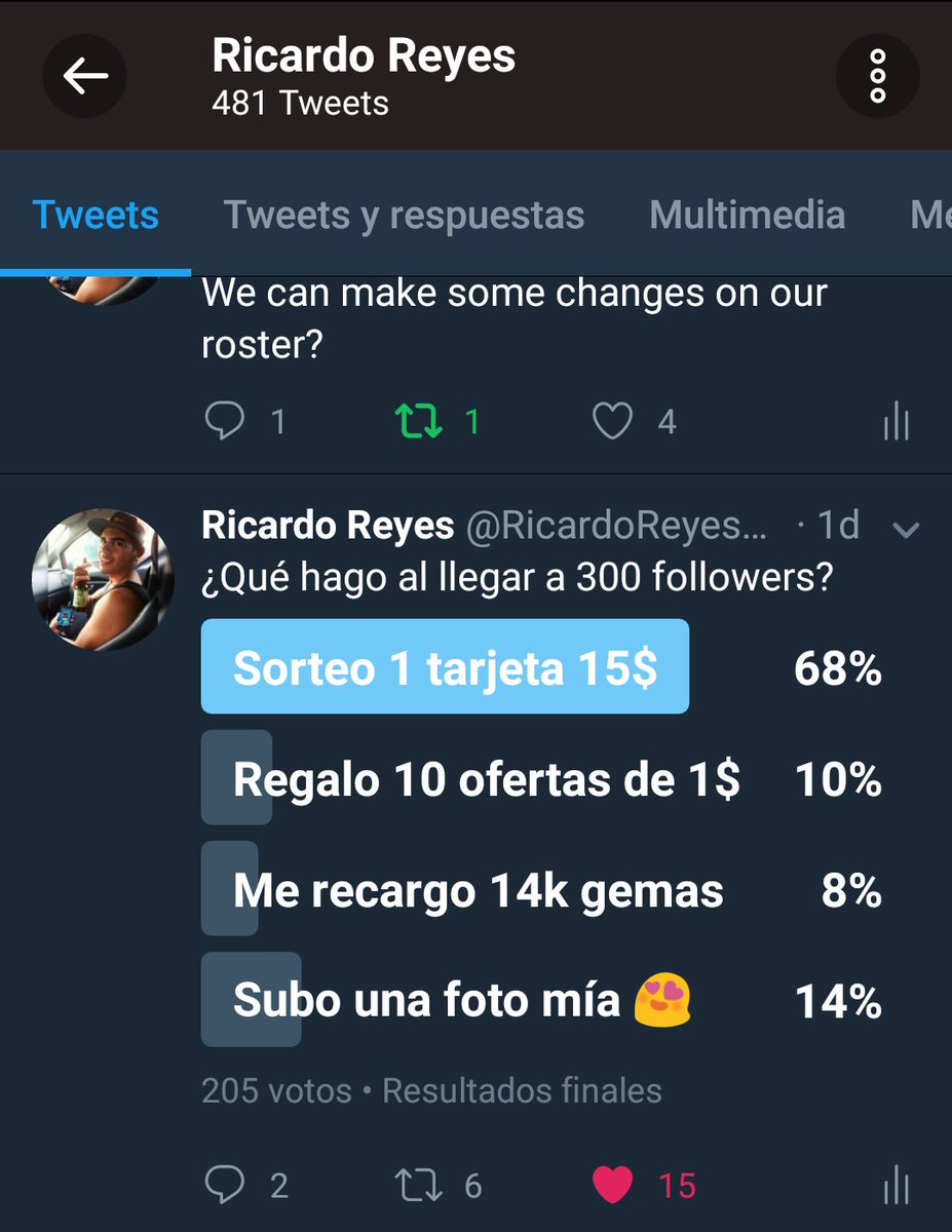 RicardoReyesGil's tweet photo. Lo prometido es deuda!!
El ganador de la encuesta es el sorteo de 15$ 🤗
Requisitos:
RT 🔃 y Seguir:
@RicardoReyesCR
@YoSoyRickYT
@ShennandoVM https://t.co/03S9VPJ969