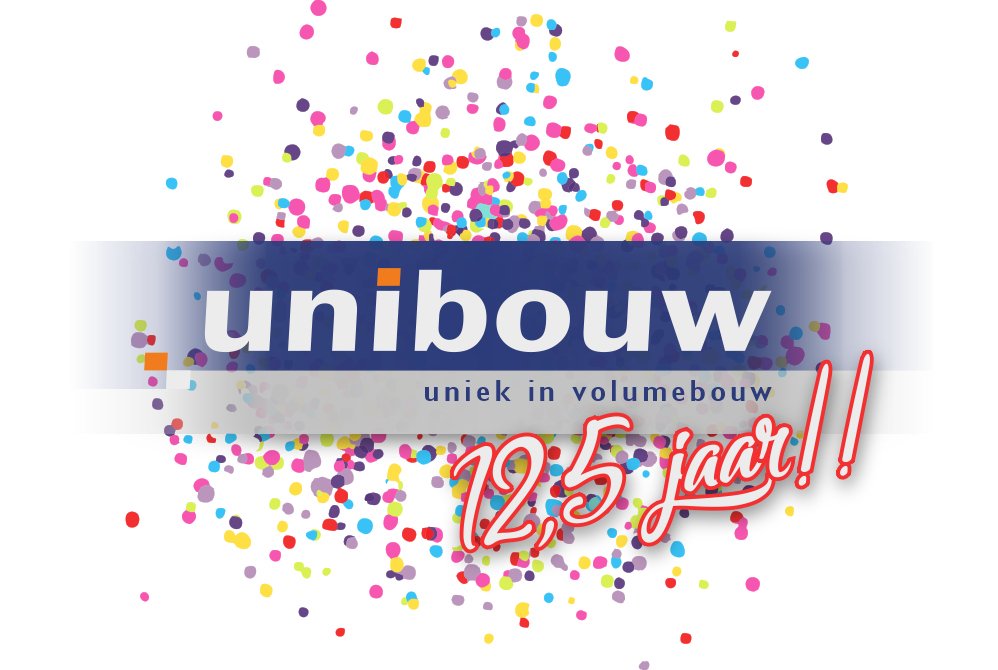 Vandaag bestaat Unibouw 12,5 jaar! In 2005 begonnen en uitgegroeid tot een professionele partner voor zowel grote als kleine bedrijfspanden!