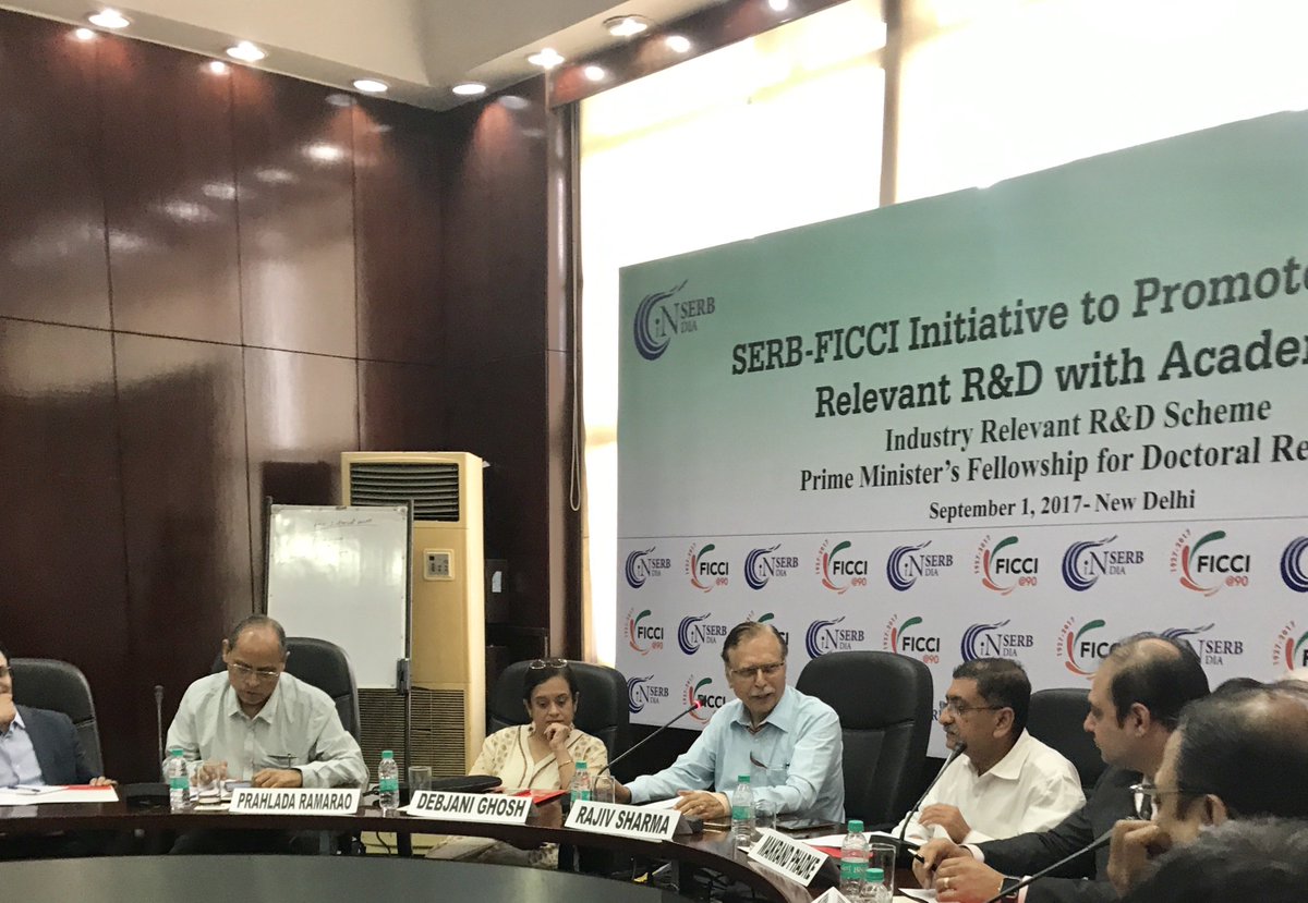 SerbFicci's tweet photo. Gap between industry &amp; academia. This is a big step to bridge it -  Hon'ble Secretary SERB Dr Rajiv Sharma @ficci_india @nirankarsaxena https://t.co/oFsHGW8Q67
