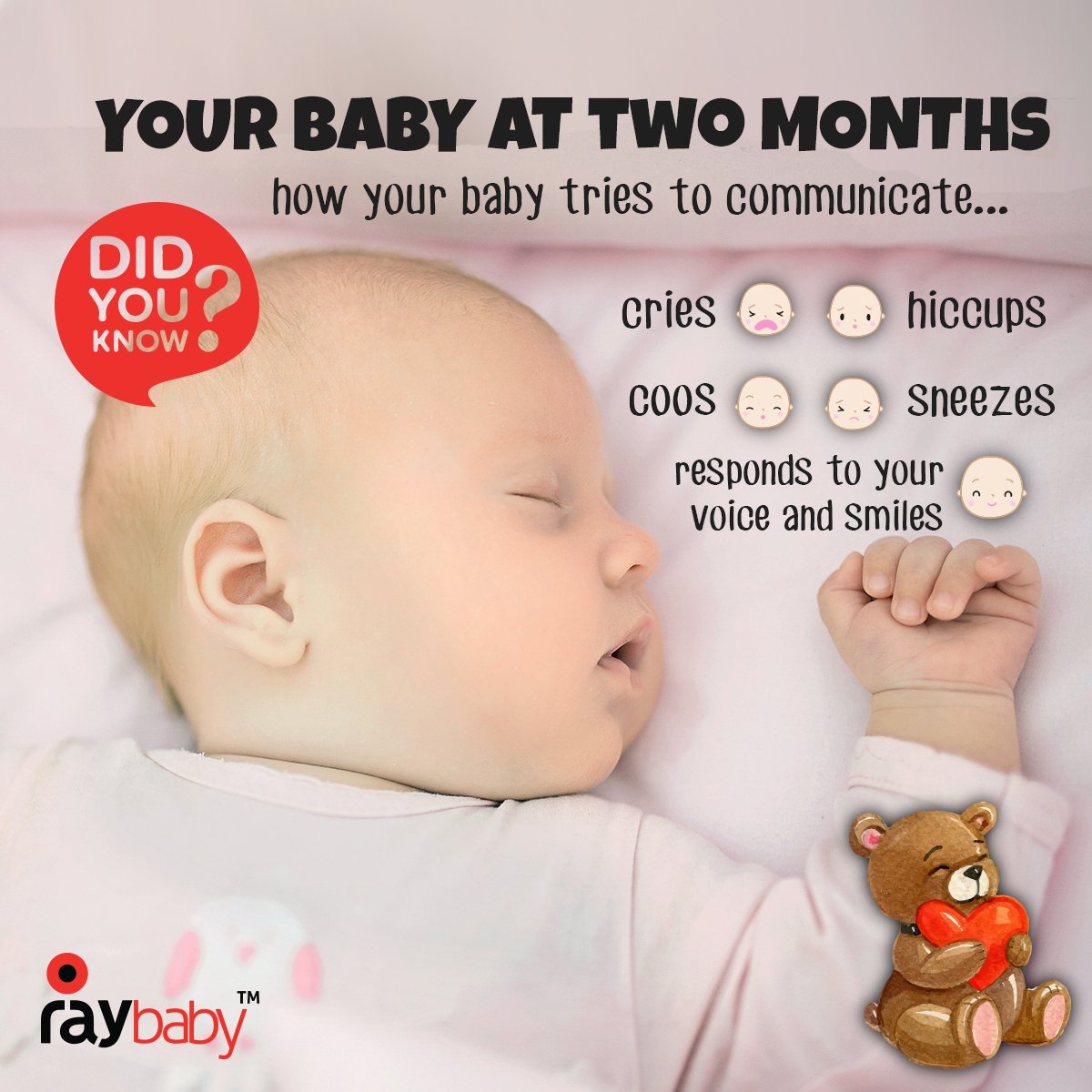 raybabyjournal's tweet photo. Did you know? #baby #babymonitor #newborn #twomonthold #didyouknow #raybaby #raybabymonitor
Visit https://t.co/OzlKhpzKcS to know more https://t.co/OiXFAFYubY