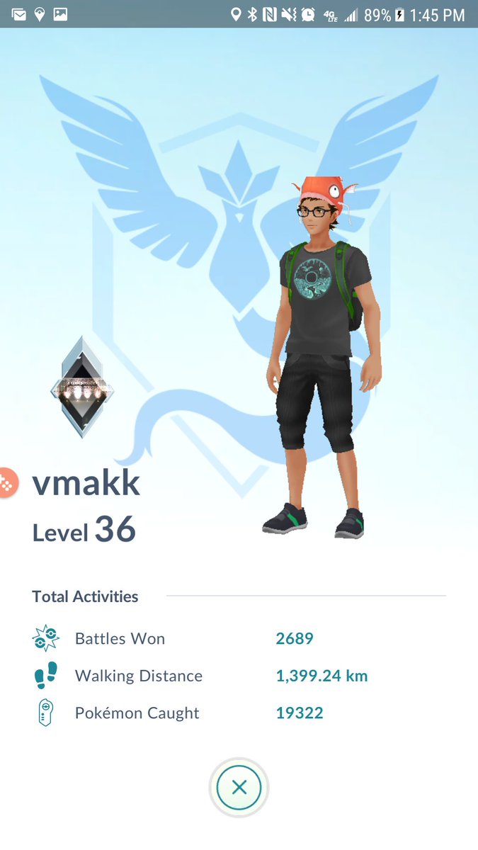 vinny_makk's tweet photo. Just a level update next one won't be til 37 obviously #homelesshorde morrow morning Raikou hunting (hope spelled right LOL) https://t.co/MVCy5i0TkE