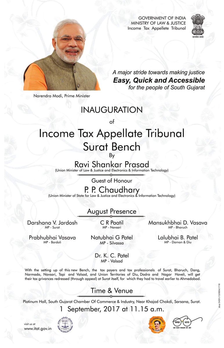 neelshah31790's tweet photo. #GovernmentOfIndia #MinistryOfLAwAndJustice #IncomeTaxAppelleteTribunal #SuratBench #itat @rsprasad @CRPATIL @DarshanaJardosh https://t.co/9U3aUIZyRP