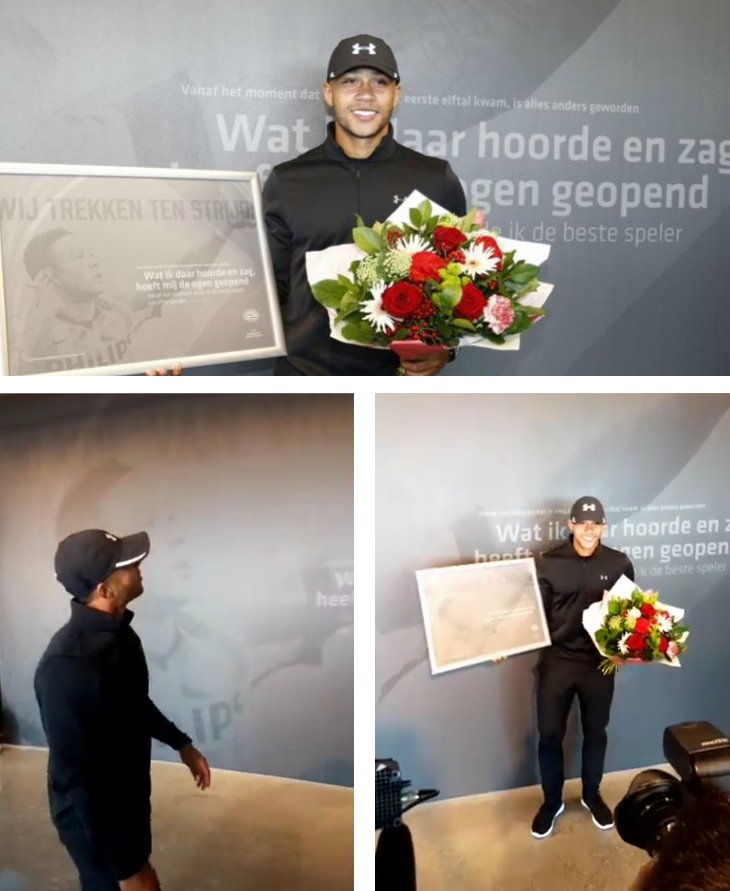 Afgelopen weekend onthulde Memphis Depay zijn eigen wand in het PSV stadion. Visual geprint door FaberExposize. #PSV #largeformatprinting