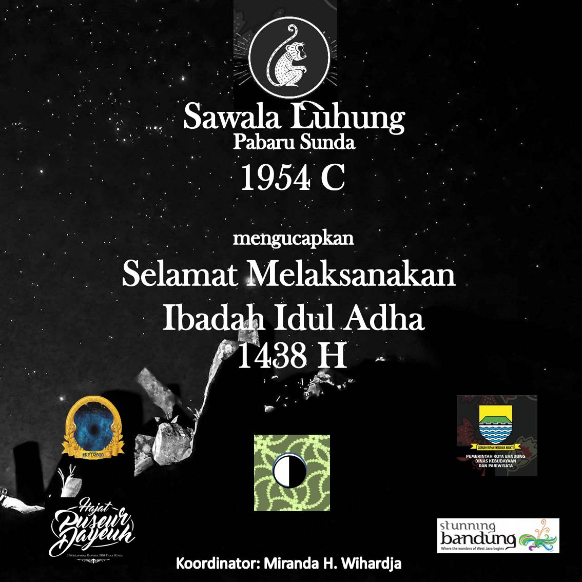 PabaruSunda's tweet photo. Selamat Melaksanakan 
Ibadah Idul Adha 1438 H
Bagi rekan @sobatbudaya 
Yg melaksanakan
#kalenderSunda
#kodeNusantara https://t.co/7EwQdriTXe