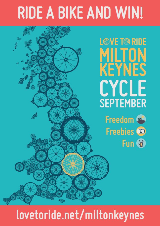 It's officially the start of #CycleSeptember. Gear up your cycling throughout September and you could win prizes: lovetoride.net/miltonkeynes