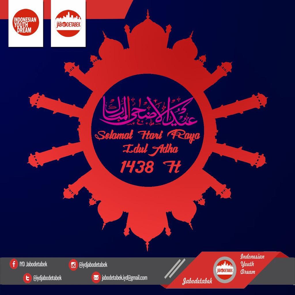 IYDJabodetabek's tweet photo. Selamat Hari Raya Idul Adha 1438 H, Dreamers! #EidAlAdha #BeraniBerMIMPIBesar #IYDJabodetabek https://t.co/6cYYgwivA4