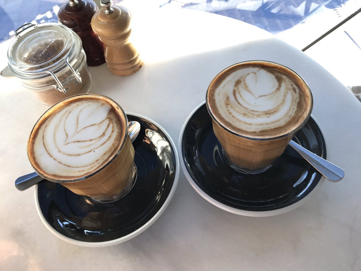 riailano's tweet photo. Two Soy Lattes again please. #coffeeaddicts #southiegurl #aussiegirl #veganinsydney #nowmoment #iphonephotography #vegansydneyguide https://t.co/1js5rd1hc7