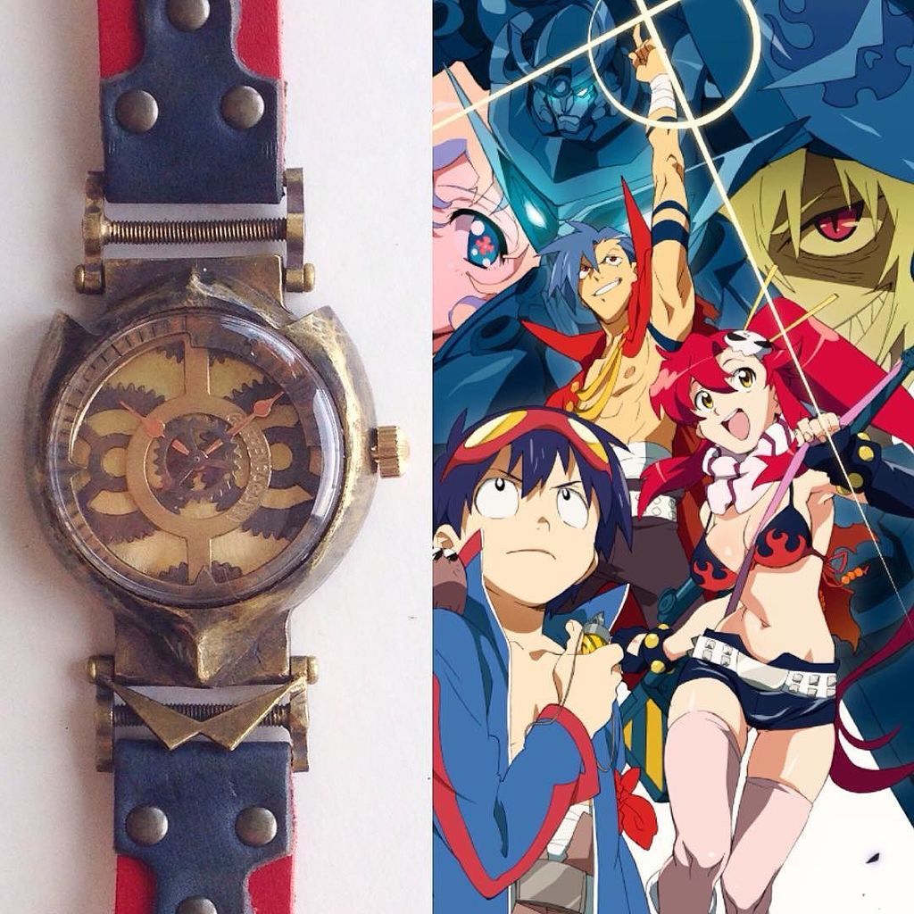 手作り時計のjha グレンラガンの手作り時計 販売開始です グレンラガン 時計 腕時計 手作り時計 アニメーション アニメコラボ時計 アニメ時計 ハンドメイド時計 ウォッチデザイナー Jha Wrist Watch Wa T Co F7efeniih7 T