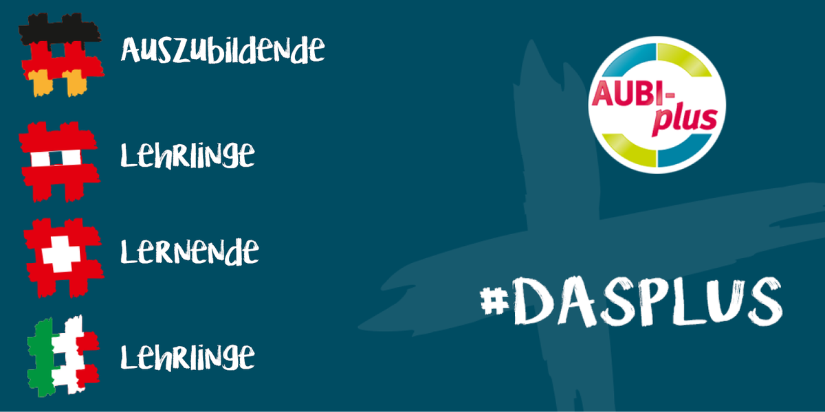 aubiplus's tweet photo. 4 Länder-1 Adresse!
Informier dich in unserer Themenwelt über die #Ausbildung in D, #Lehre in AU, CH & IT 👉 https://t.co/CTEfiRDUSj
#dasplus https://t.co/2mhpC6XEco