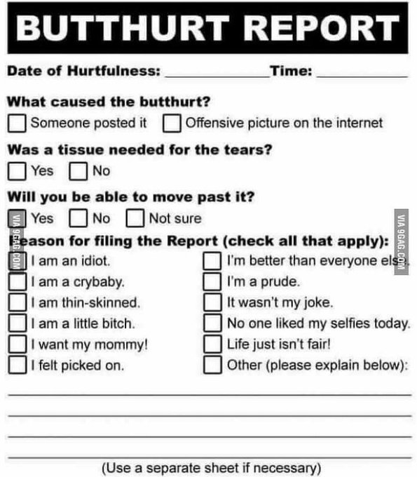 When someone's #butthurt about your tweets... https://t.co/UhLeLsRYFR<a href="/tag/butthurt"class="tags">#butthurt</a>