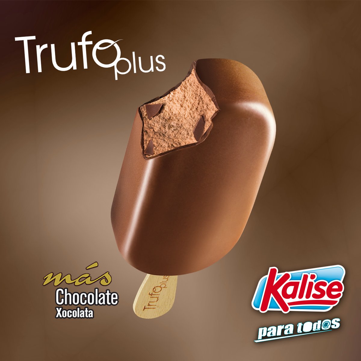 Si te gusta el chocolate adorarás el #TrufoPlus con más chocolate... ¡Un helado intenso y un verdadero bombón!