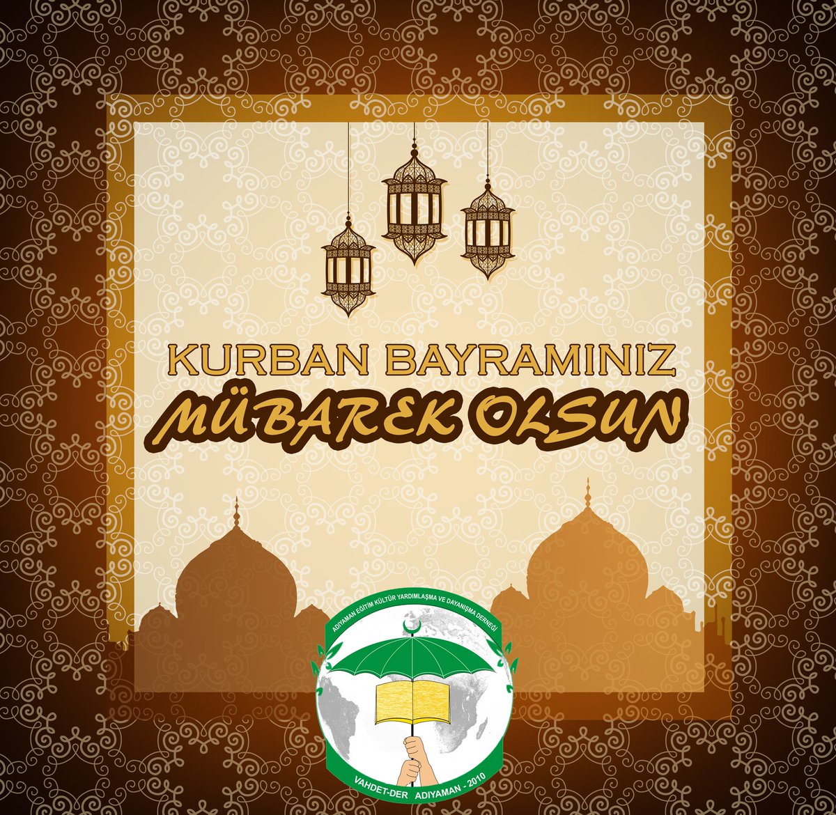 Tüm İslam aleminin mübarek #KurbanBayramı 'nı kutlar, ümmet için hayırlar getirmesini  yüce Rabbimizden dileriz.