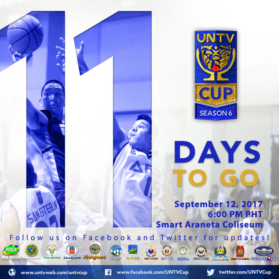 UNTVSports's tweet photo. 11 days to go until UNTV Cup Season 6! https://t.co/1xYXR6usmf