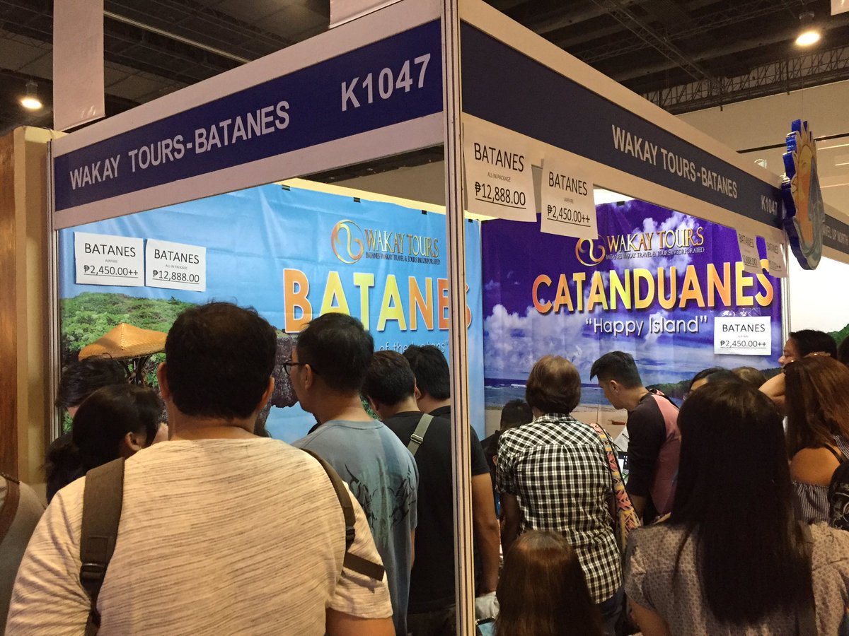 newswatchplusph's tweet photo. LOOK: Batanes, Palawan and Boracay are the most popular destinations here in the Philippine Travel Mart | @ClaireJiao https://t.co/Fzz2TeJWmT