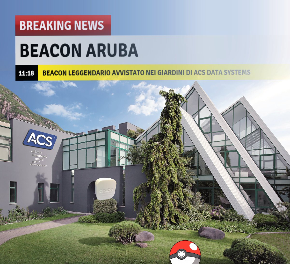 Franco__Marro's tweet photo. RT ACSDataSystems: Breaking news: Beacon leggendario avvistato!
#behappybeacon #breakingnews #HPEInnoLab ArubaNetw… https://t.co/R4AWCwbEbc