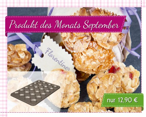 Tortissimo's tweet photo. Produkt des Monats #September: Florentinerform
Ideal für #Florentiner, kleine #Törtchen oder Mini-#Pizzen.
Details: https://t.co/aA0Xa34wSh https://t.co/EDnOU8yjew