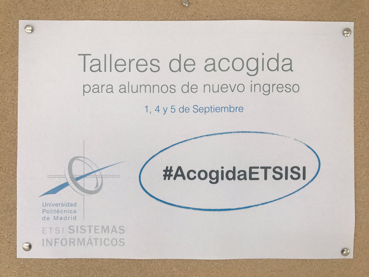 ETSISIupm's tweet photo. Preparados para los Talleres de acogida en la ETSISI #AcogidaETSISI https://t.co/6R52zExRfw
