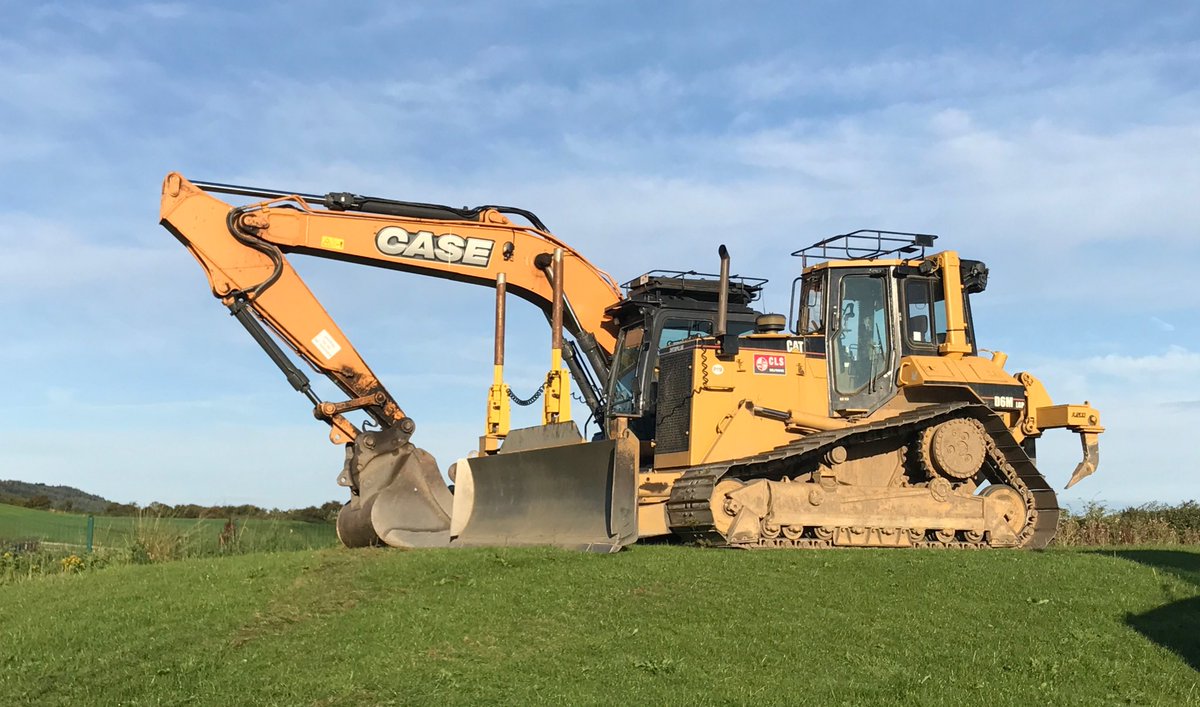 CLSSelfdrive's tweet photo. Cracking day for @CLSsport team to start a natural pitch construction job in Saltburn. @HydremaUK @CaseCE_EU @CaterpillarInc kit on the job https://t.co/9zvprJODWn