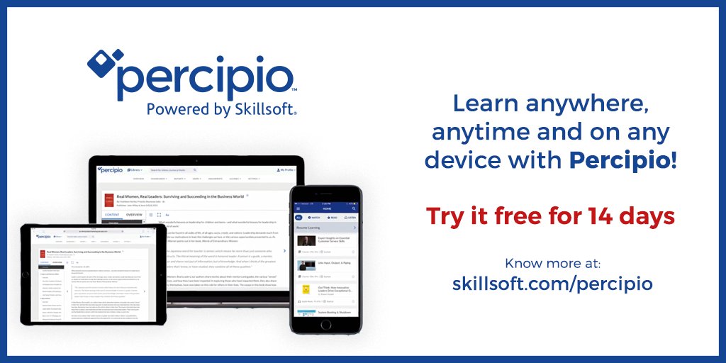 bhavyarekha's tweet image. Make the most of the 14 day free offer to use Percipio to upskill yourself! soamp.li/4XjO #AcquireKnowledge