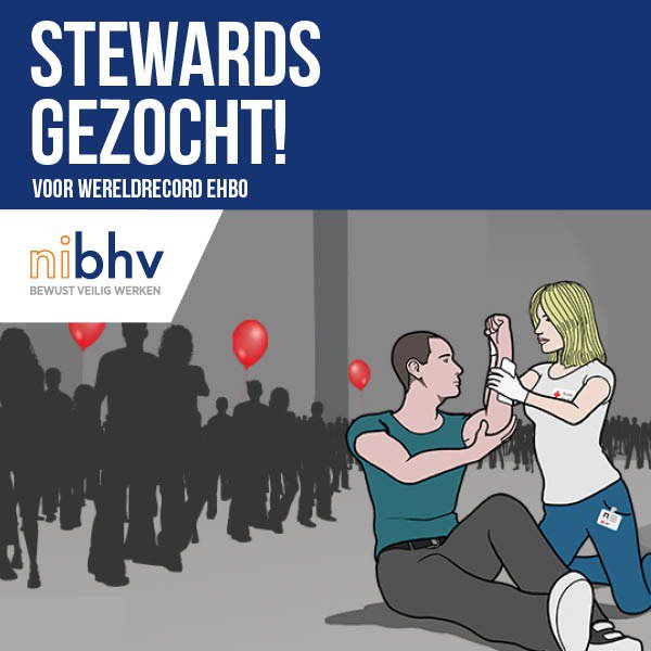NIBHV steunt actie Wereldrecord EHBO, Guinness World Records. Doe jij ook mee? Het wordt een leuke middag! bit.ly/2xCbPTe