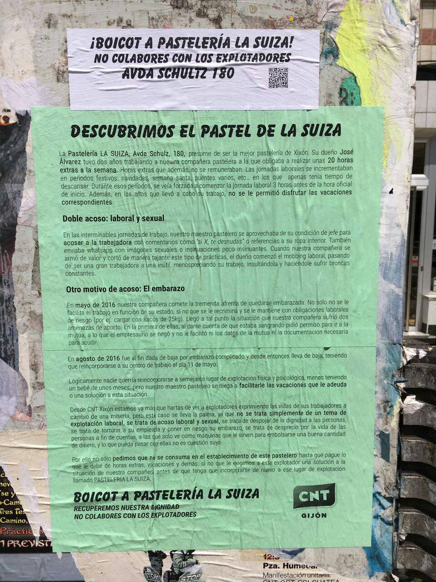 lacompegijon's tweet photo. De turismo en #Xixon Atiende el mensaje d @CNTGijon  #Setiembre #gijongoloso #LaSuizaExplota #XixonvaConmigo https://t.co/xGGOI9Krog