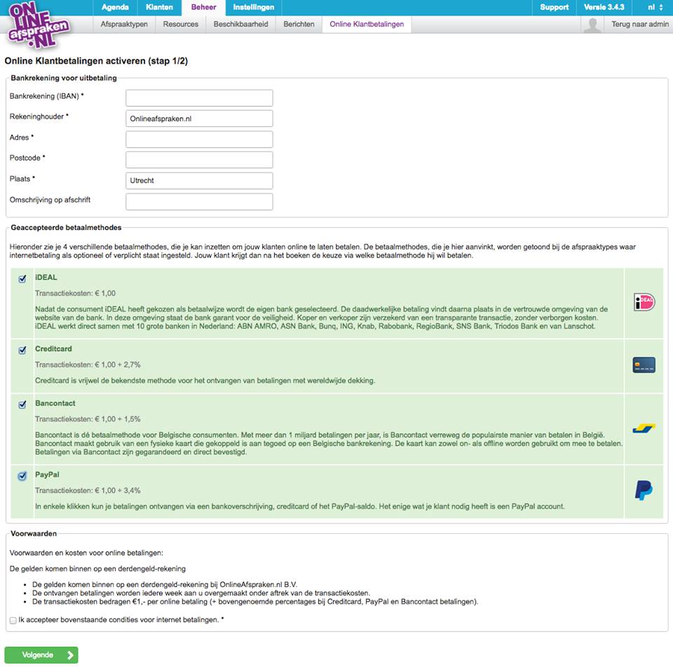 Bespaar tijd met je administratie en activeer GRATIS Online klantenbetalingen #Onlineafspraken #onlineafrekenen #ideal #Onlinereserveren