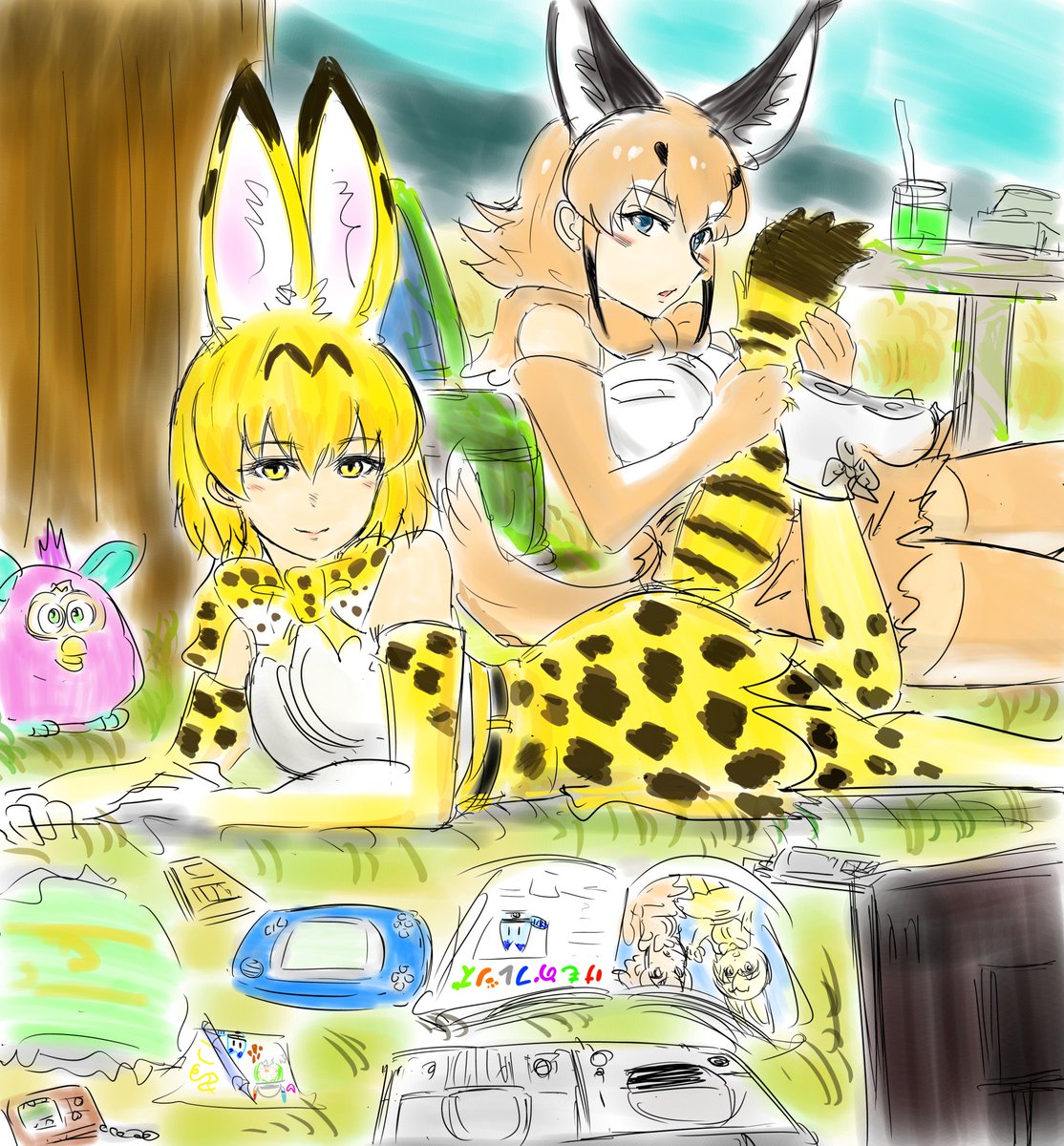 午後のカラサー
　#けものフレンズ 