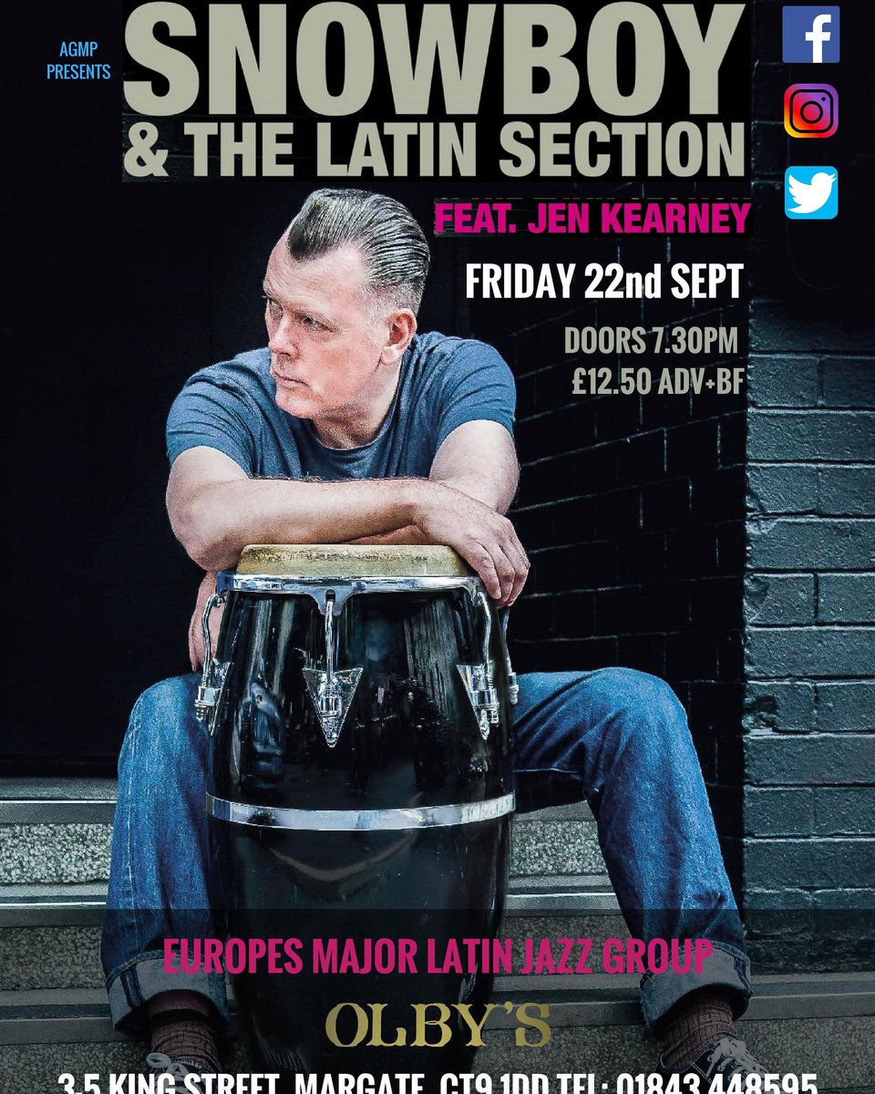 MSFestHQ's tweet photo. #margateisforlifenotjustforsoulfestival @snowboymark returns to #margate. He was great at #MSFest2016. Book now. #olbysmargate #latin #live https://t.co/MGXGVcCy4R