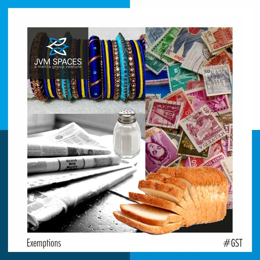 jvm_spaces's tweet photo. Flour, besan, bread, prasad, salt, bindi. Sindoor, stamps, judicial papers, printed books, newspapers, bangles, handlooms will carry NO GST. https://t.co/Kcbaz6Z8Nd