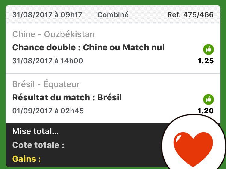 Pronocoach1's tweet photo. @pronocoachVIP 🚨 Combi Safe du jour :

Chine ou X + Brésil  ✅✅

#TeamParieur #ParionsSport https://t.co/QnYW1zf2Xj