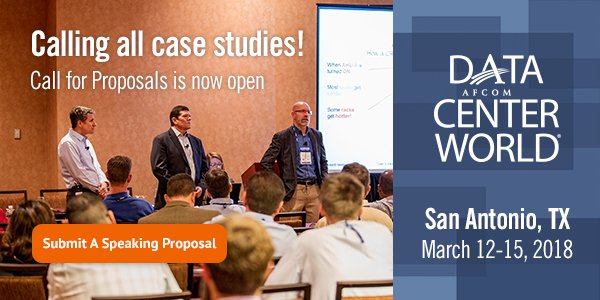 Submit your proposal to speak at #DataCenterWorld Global 2018 in San Antonio, TX. #datacenter #speaker ow.ly/mFXR30csIcS