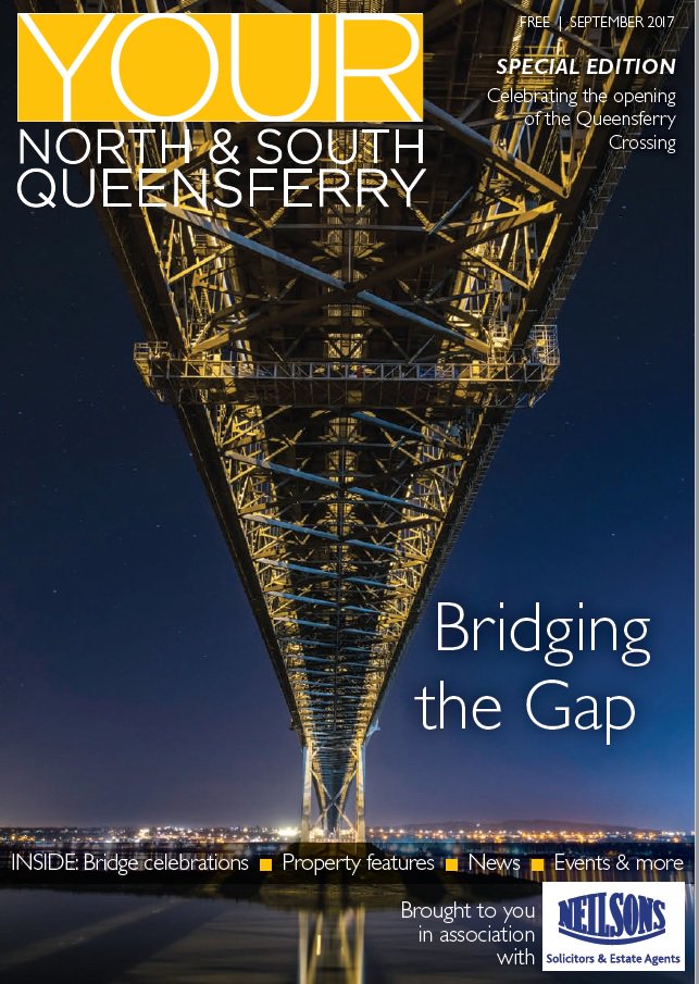 YOURQueensferry's tweet photo. Got your copy yet? #queensferry mag Special Edition celebrating #QueensferryCrossing in assoc with @NeilsonsSales https://t.co/T7dznWlkbb