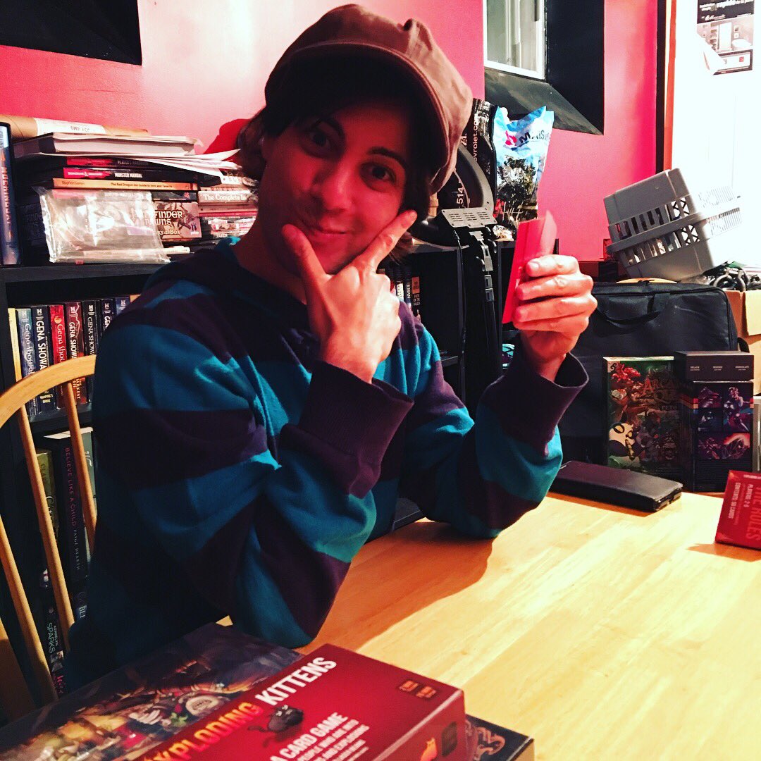 wots_qc's tweet image. TGIF #BGG, We tried out #ExplodingKittens last night. We are in love with this game 🤓 #2017BoardgameChallenge