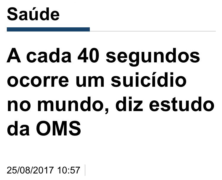 acabamos de entrar no mês de prevenção ao suicídio e porque será que esse assunto é importante? 
#SetembroAmarelo