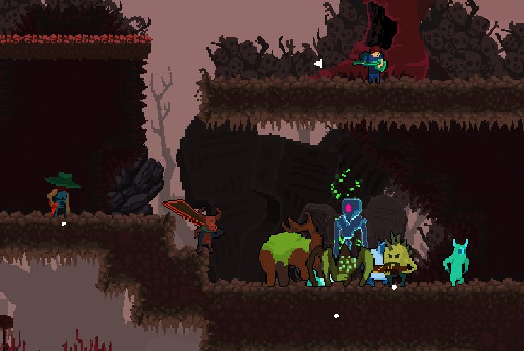 MRidulPAncholi's tweet image. Hordes of monsters at one place 😬😬 #alterarmy #gamedev #screenshotsaturday #indiedev #gamemakerstudio #pixelart