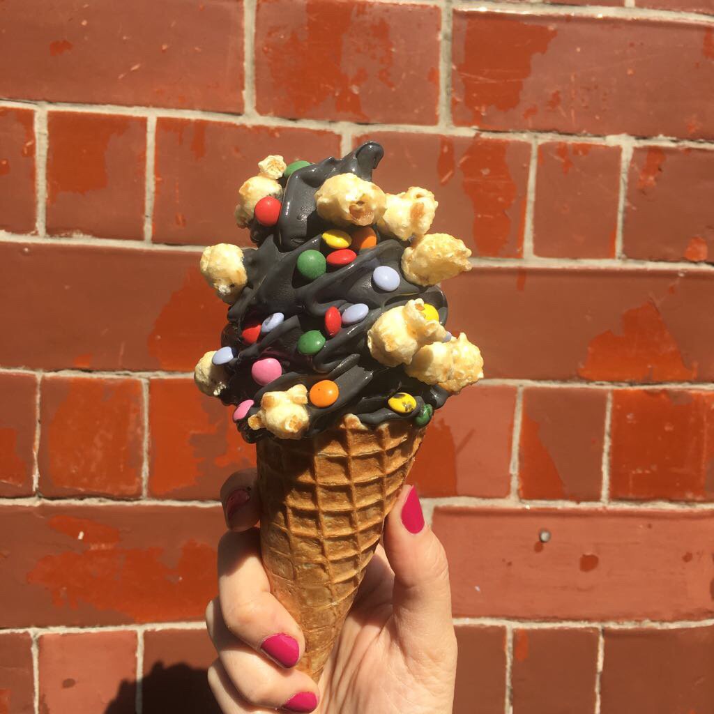 softrepublick's tweet photo. For one day only, we give you Black Vanilla Ice Cream! #softrepublick #icecream #blackicecream #prettylittlelondon #hiddengems https://t.co/PXoFWgiSDe