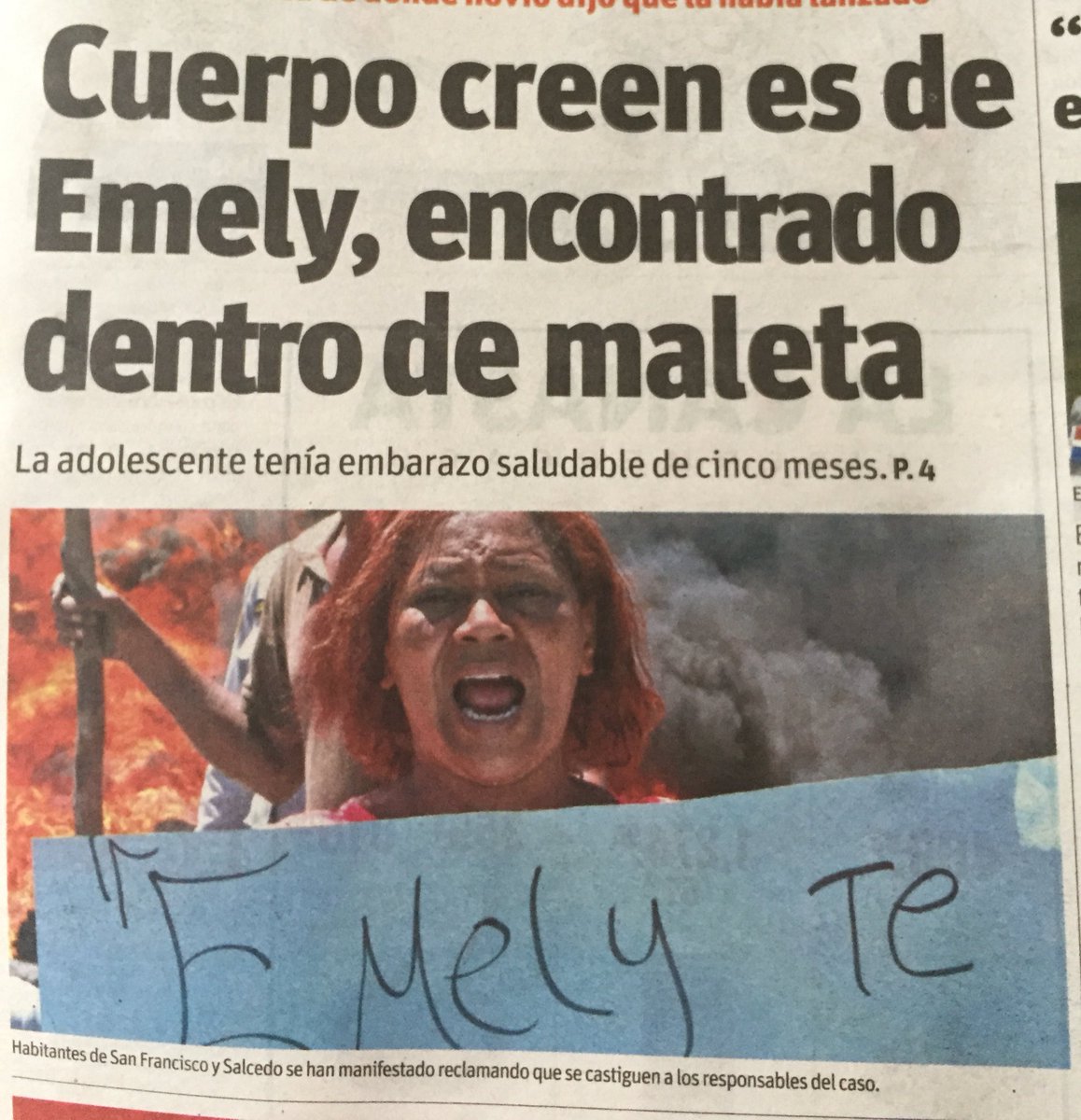 Nos refugiamos en #TodosSomosEmely porque es reflejo de una sociedad  atormentada q clama institucionalidad y justicia en todos los órdenes