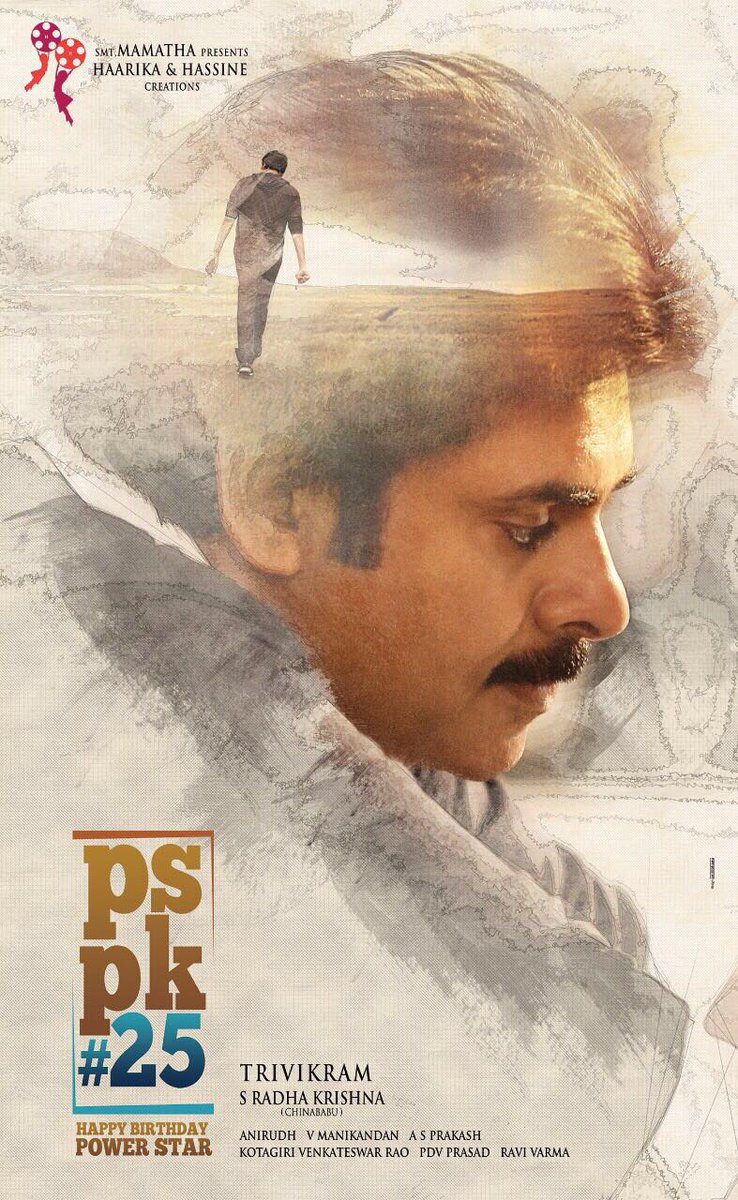 Our first step into Tollywood.. 
#PSPK25 
#TrivikramSrinivas 
A musical surprise at 3am 🙏🤘