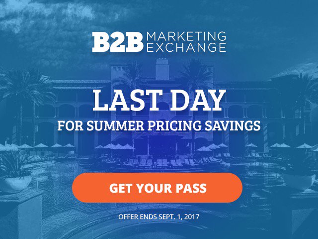 B2BMX's tweet photo. Today is the last day to save up to $1,000 on your pass to the must-attend event for performance marketers! 

👉 https://t.co/mwXwr3oGCp https://t.co/blu1H9fhCU