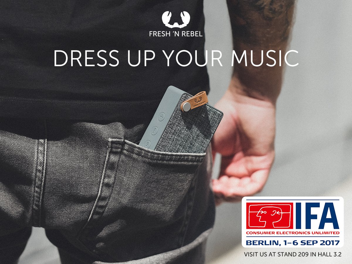 Visit us at the IFA in Berlin! Come see us at our stand -  Booth #209 Hall 3.2.
#IFA #IFA2017 #IFAtechnews #IFA17 #freshnrebel #IFABerlin