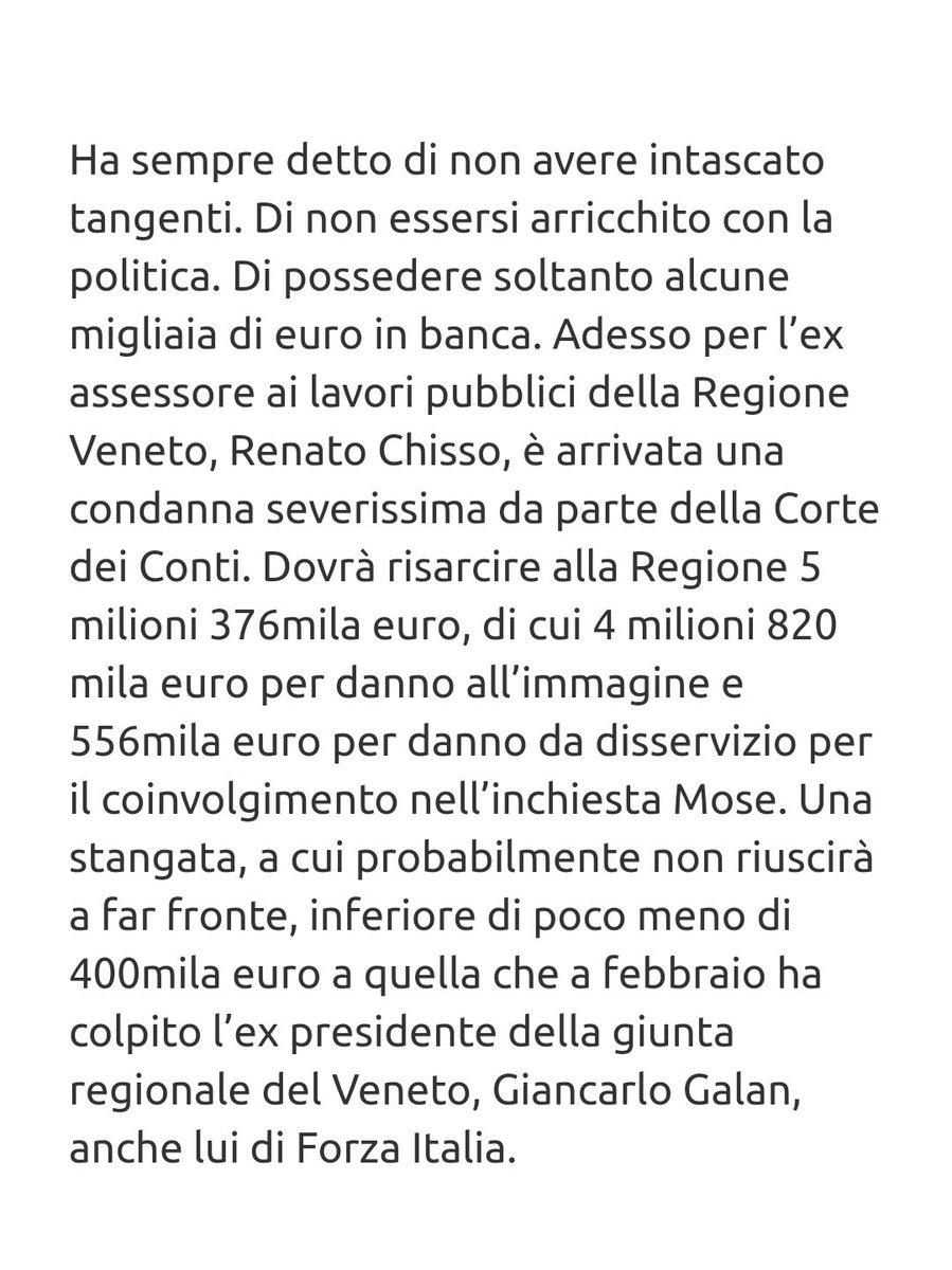 XMERIDIO78's tweet photo. #Chisso (FI) Reg. Veneto condannato a risarcire 5mln€ per danno all’immagine e danno da disservizio per il coinvolgimento inchiesta #Mose . https://t.co/Nqz3cf9Oqx