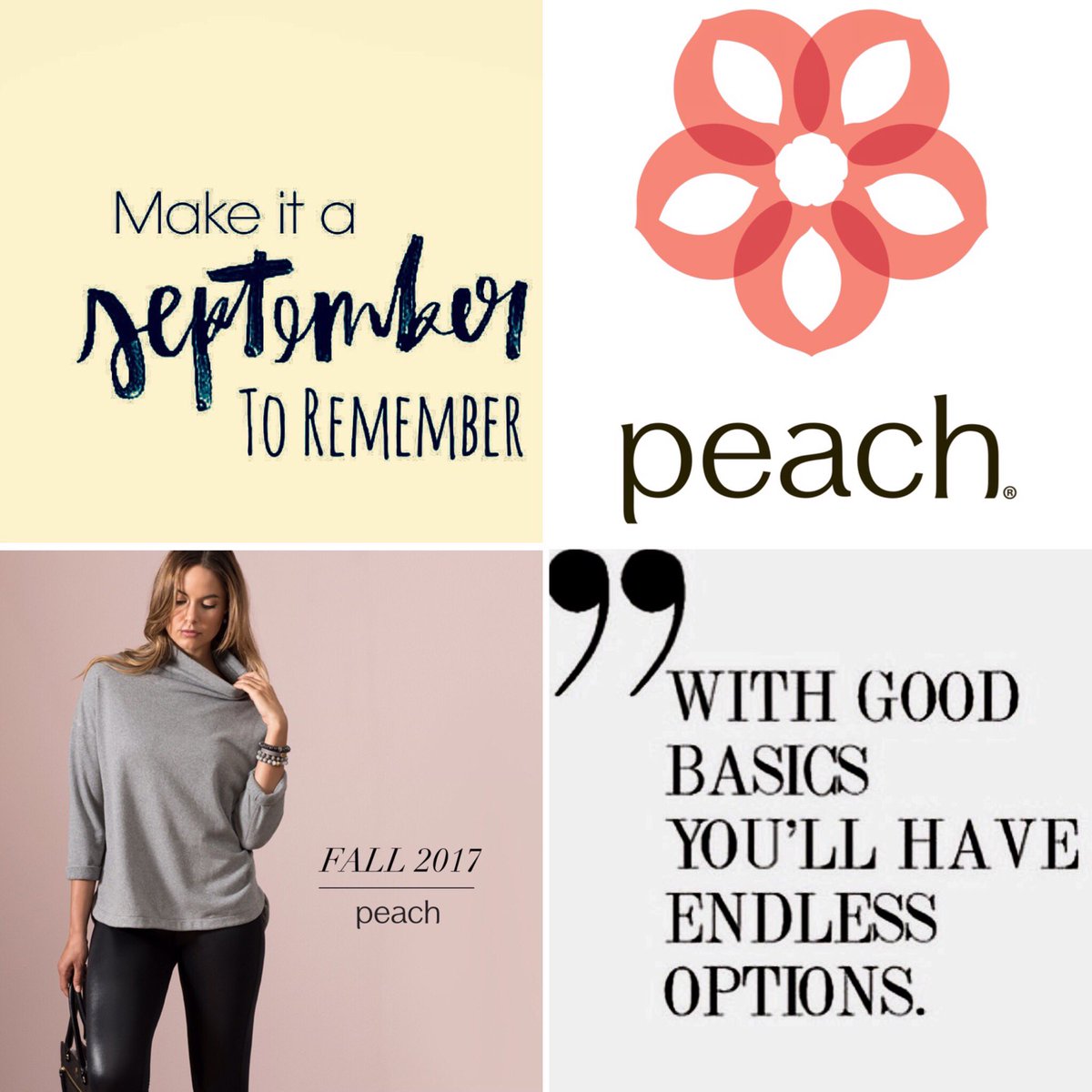 LifeBAfter50's tweet photo. Happy September Twitter friends! Let me show you how Peach's #fall2017collection will make your September #wardrobe shine! #Peach #stylist https://t.co/TDHi62YnLf